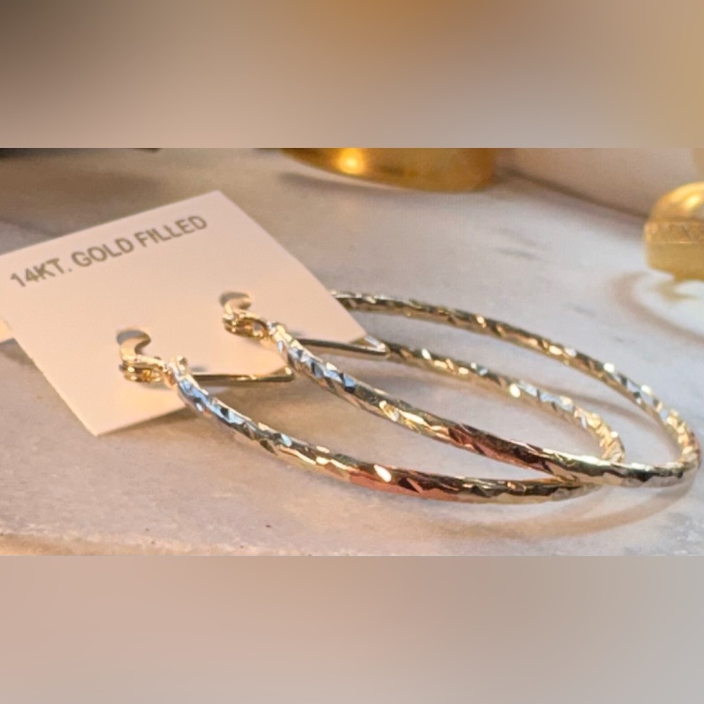 14k Gold-Filled ,silver, rose gold Hoop Earrings